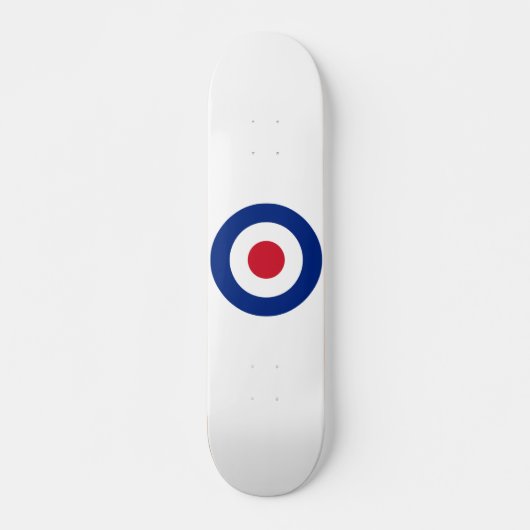 Skateboard Patinage MOD bleu rouge et blanc | Cadeaux MOD (Devant)