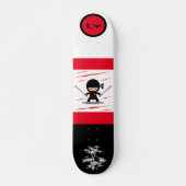 Skateboard Patinage monogramme japonais Ninja (Devant)