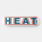 Skateboard Patinage monogramme personnalisé HEAT (Horz)