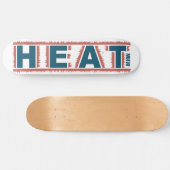 Skateboard Patinage monogramme personnalisé HEAT (Horz)