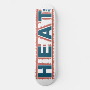 Skateboard Patinage monogramme personnalisé HEAT