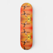Skateboard Patinage motif de colibris (Recto)