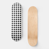 Skateboard Patinage Motif noir blanc Hexagon (Recto)