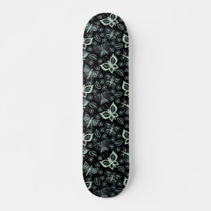 Skateboard Patinage Motif pour papillon noir et blanc