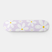 Skateboard Patinage Motif Purple Daisy (Horz)