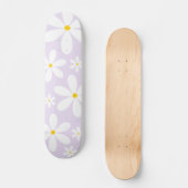 Skateboard Patinage Motif Purple Daisy (Recto)