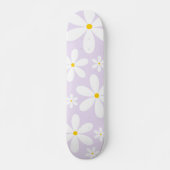 Skateboard Patinage Motif Purple Daisy (Devant)