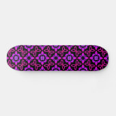 Skateboard Patinage Motif rose (Horz)