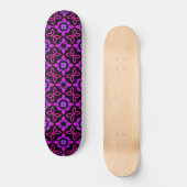 Skateboard Patinage Motif rose (Recto)