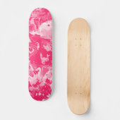 Skateboard Patinage Motif rose Abstrait (Recto)