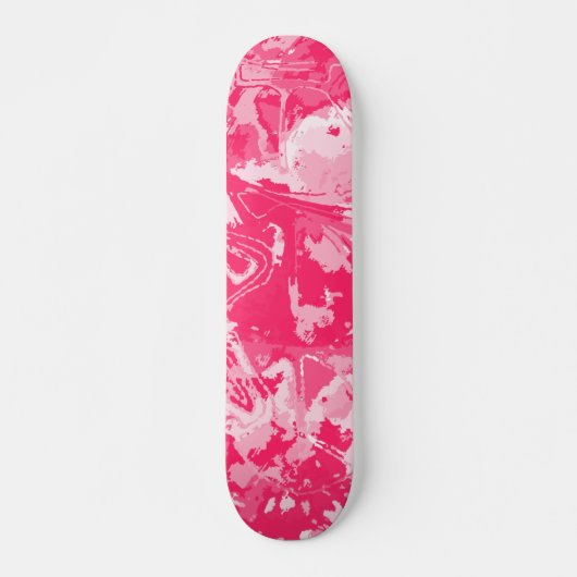 Skateboard Patinage Motif rose Abstrait (Devant)