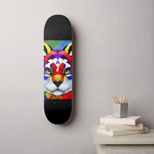 Skateboard Patinage noir Alexander's Cat (Art mural)