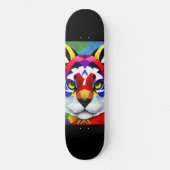 Skateboard Patinage noir Alexander's Cat (Recto)