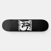 Skateboard Patinage noir blanc MOTS POSTIFS (Horz)