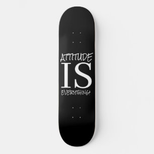 Skateboard Patinage noir blanc MOTS POSTIFS