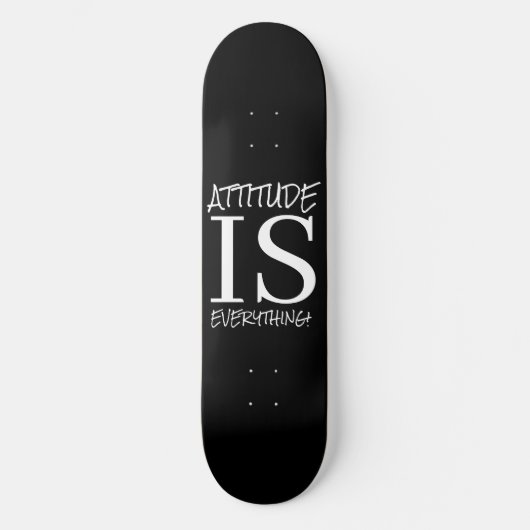 Skateboard Patinage noir blanc MOTS POSTIFS (Recto)