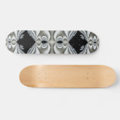 Skateboard Patinage noir et blanc (Horz)