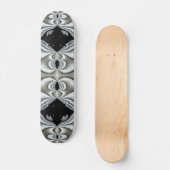 Skateboard Patinage noir et blanc (Recto)