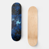Skateboard Patinage NOIR ET BLEU (Recto)
