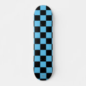 Skateboard Patinage noir et bleu Checker HAMbWG (Devant)