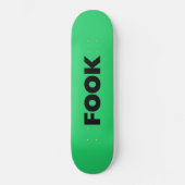 Skateboard Patinage noir vert (Recto)