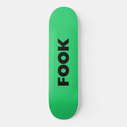 Skateboard Patinage noir vert (Recto)