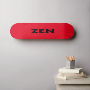 Skateboard Patinage noir Zen
