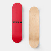Skateboard Patinage noir Zen (Recto)