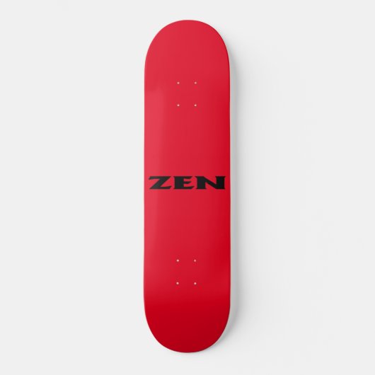 Skateboard Patinage noir Zen (Recto)