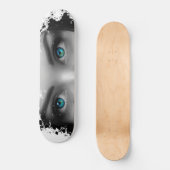 Skateboard Patinage Oeil bleu (Recto)