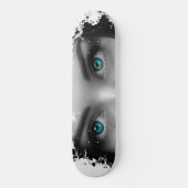 Skateboard Patinage Oeil bleu (Recto)