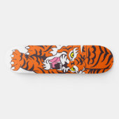 Skateboard Patinage Orange Tiger (Horz)