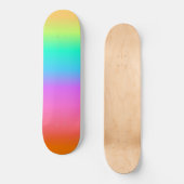 Skateboard Patinage Pastel Rainbow Ombre Gradient (Recto)