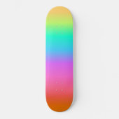 Skateboard Patinage Pastel Rainbow Ombre Gradient (Recto)