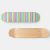Skateboard Patinage Pastel Stripes (Horz)