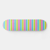 Skateboard Patinage Pastel Stripes (Horz)