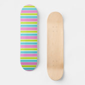 Skateboard Patinage Pastel Stripes (Recto)