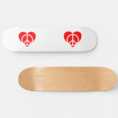 Skateboard Patinage Peace and Love (Horz)