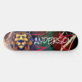 Skateboard Patinage Personnalisé Graffiti Lion (Horz)