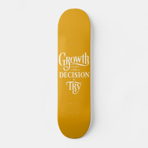 Skateboard Patinage Personnalisé Jaune - La croissance commen
