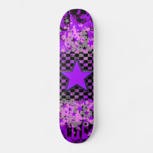 Skateboard Patinage personnalisé Purple Star