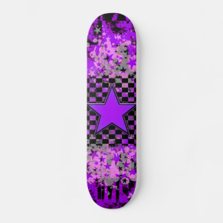 Skateboard Patinage personnalisé Purple Star