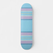 Skateboard Patinage Plaid Bleu clair (Devant)