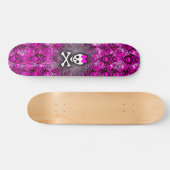 Skateboard Patinage Princess Skull & Bones (Horz)