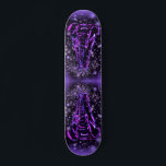 Skateboard Patinage Purple Pink Elephant Dans La Nuit étoilée<br><div class="desc">Skateboard with Neon Purple Pink Elephant Walking at Starry Night Magic Animal Drawing - Choisissez / Ajoutez votre texte unique / couleur - Faites votre cadeau Skateboards spécial - Redimensionnez et déplacez ou ajoutez des éléments / image avec outil de personnalisation! - Dessin et design par MIGNED. Vous pouvez également...</div>