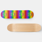 Skateboard Patinage Rainbow Burst (Horz)