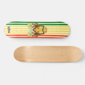 Skateboard Patinage Rasta Lion Crest (Horz)