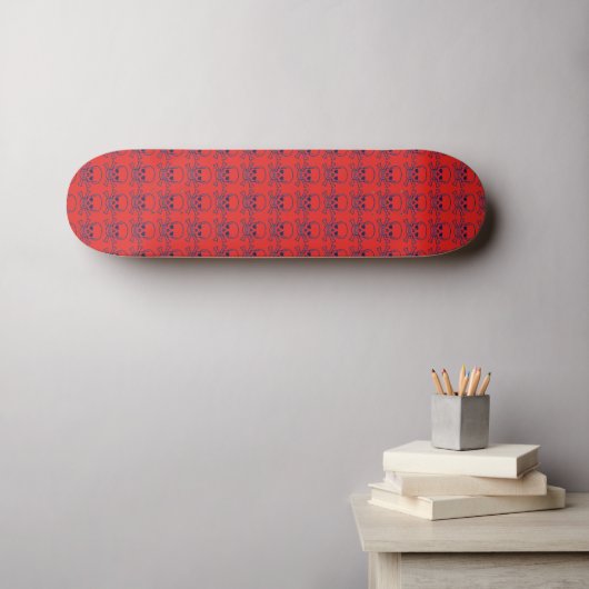 Skateboard Patinage Red Skuls (Art mural (Horz))