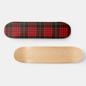 Skateboard Patinage Red Tartan (Horz)