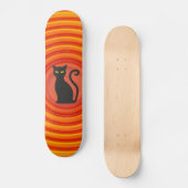 Skateboard Patinage rétrospectif pour chat noir (Recto)
